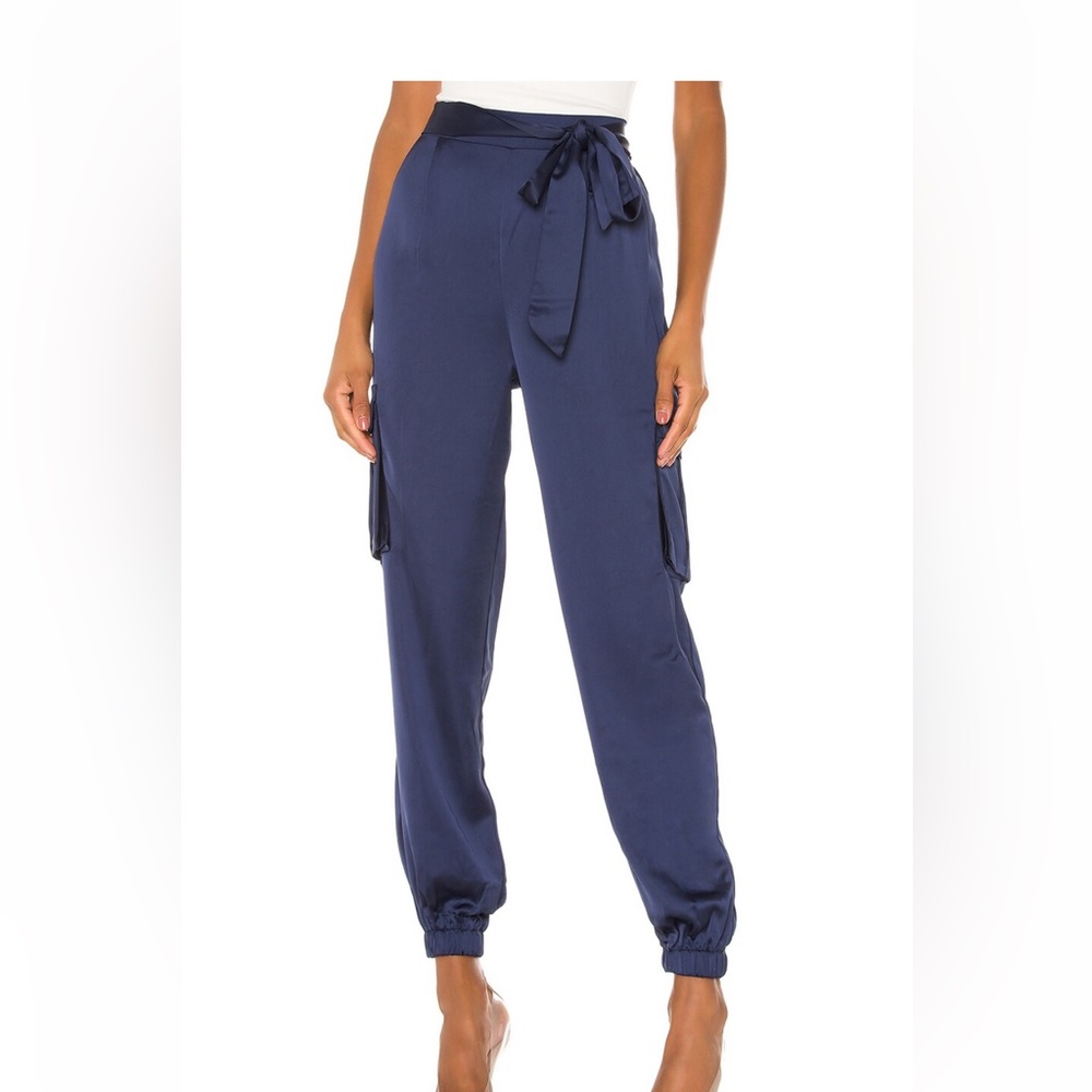 Rachel satin cargo pants from Superdown